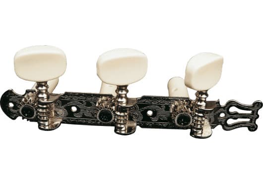 Yellow Parts ADIEZ1778N - Kit de clavijas de afinación para guitarras clásicas con acabado niquelado