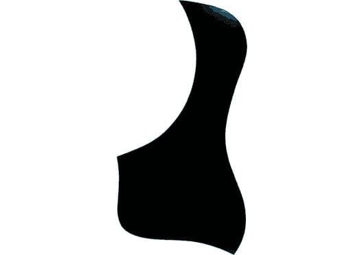 Yellow Parts ADIEZ2112B - Golpeador para Guitarra Acústica Tipo Folk - Negro