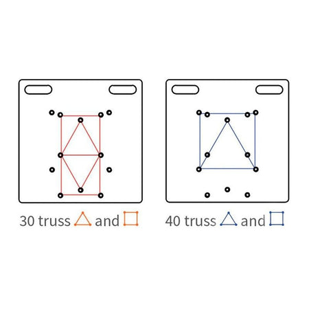 Admiral Base Acero 73 x 73 cm - Placa negra truss 30 y 40 - Tempo Shop