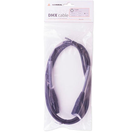 Admiral  Cable DMX 2m - Conectores XLR 3 pines color negro