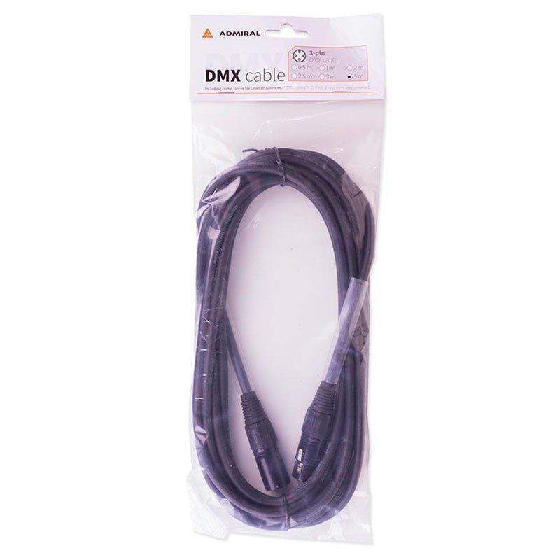 Admiral Cable DMX 5 m XLR 3 Pin - Señal para Iluminación