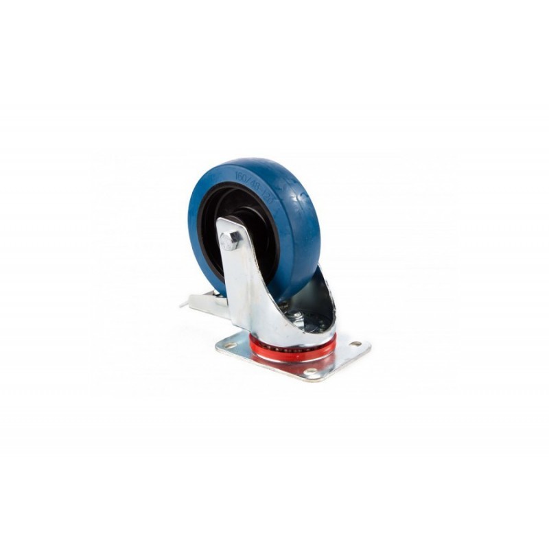 Admiral Rueda giratoria 160 mm - Azul con freno antimarcas