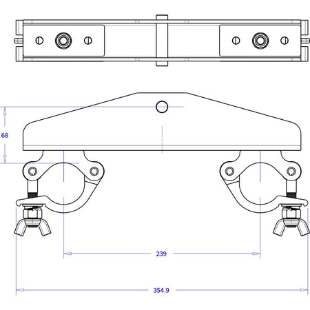 Admiral Staging Soporte Truss 30 - Media Abrazadera 500kg