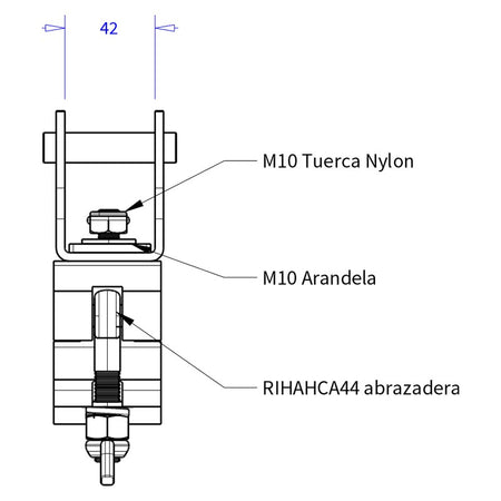 Admiral Staging Soporte Truss 30 - Media Abrazadera 500kg