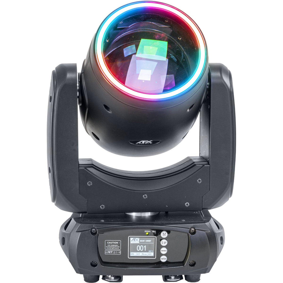 AFX Light BEAM-100LED-MKII – Cabeza móvil LED 100W con doble prisma y anillo luminoso - Tempo Shop