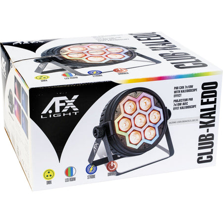 AFX Light CLUB-KALEDO - Proyector PAR 7 x 10W con efecto caleidoscópico - Tempo Shop