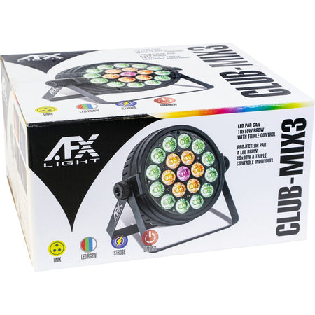 AFX Light CLUB-MIX3 – Proyector PAR LED RGBW 19×10W con triple control individual - Tempo Shop
