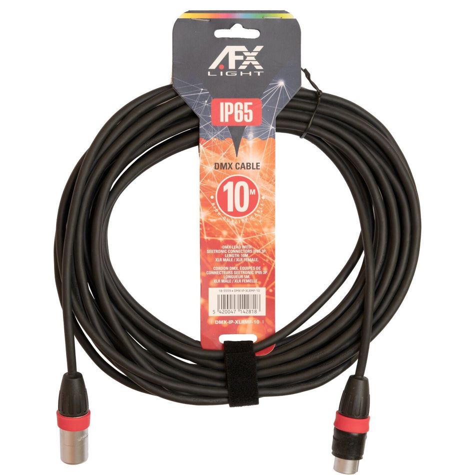 AFX Light DMX-IP-XLRMF-10 - Cable DMX IP65 de alta calidad 10 m - Tempo Shop