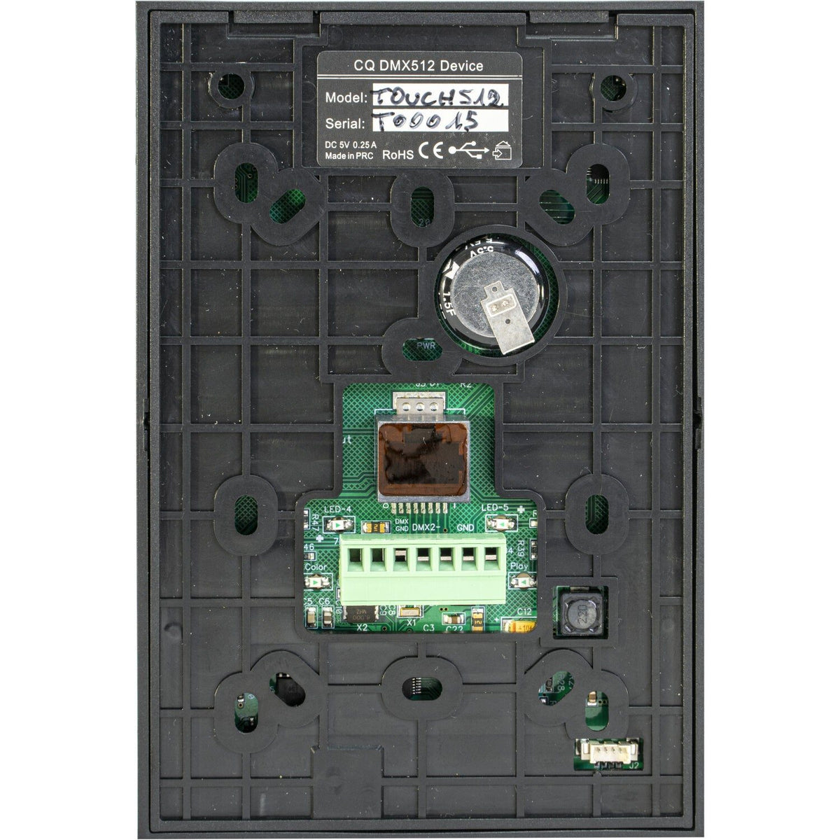 AFX Light DMX-TOUCH-PANEL-512 – Controlador de iluminación DMX de pared ultra plano - Tempo Shop
