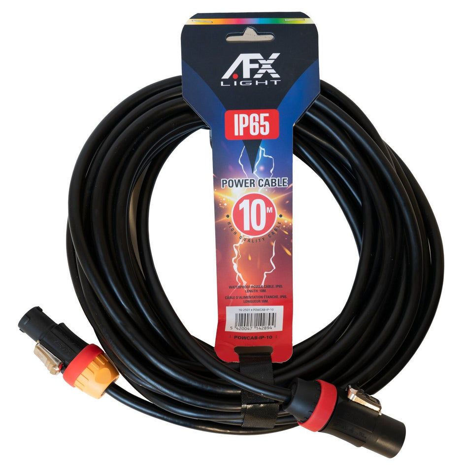 AFX Light POWCAB-IP-10 – Cable de alimentación impermeable IP65 de 10 m con conectores PowerCON True1 - Tempo Shop