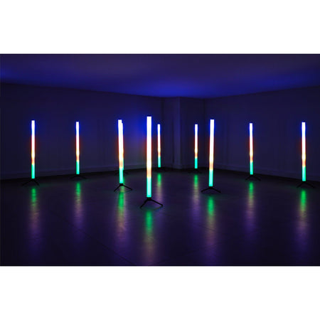 AFX Light SPECTRA-TUBES-FC – 10 tubos LED recargables IP65 RGBW de 1 m en flight case - Tempo Shop