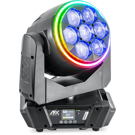 AFX Light WASH760-FC – Cabeza móvil Wash Zoom con efecto anillo en flightcase - Tempo Shop