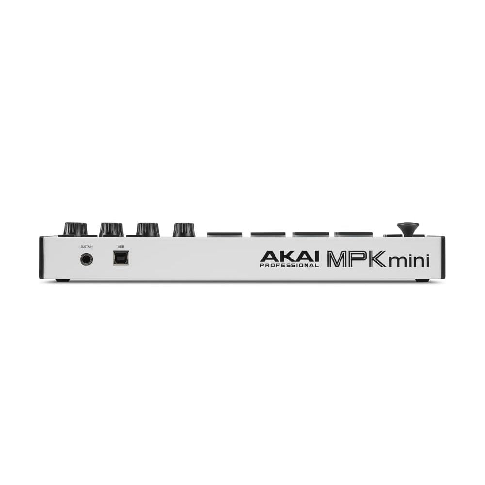 AKAI Professional MPK MINI MK3 - Controlador MIDI compacto en blanco - Tempo Shop