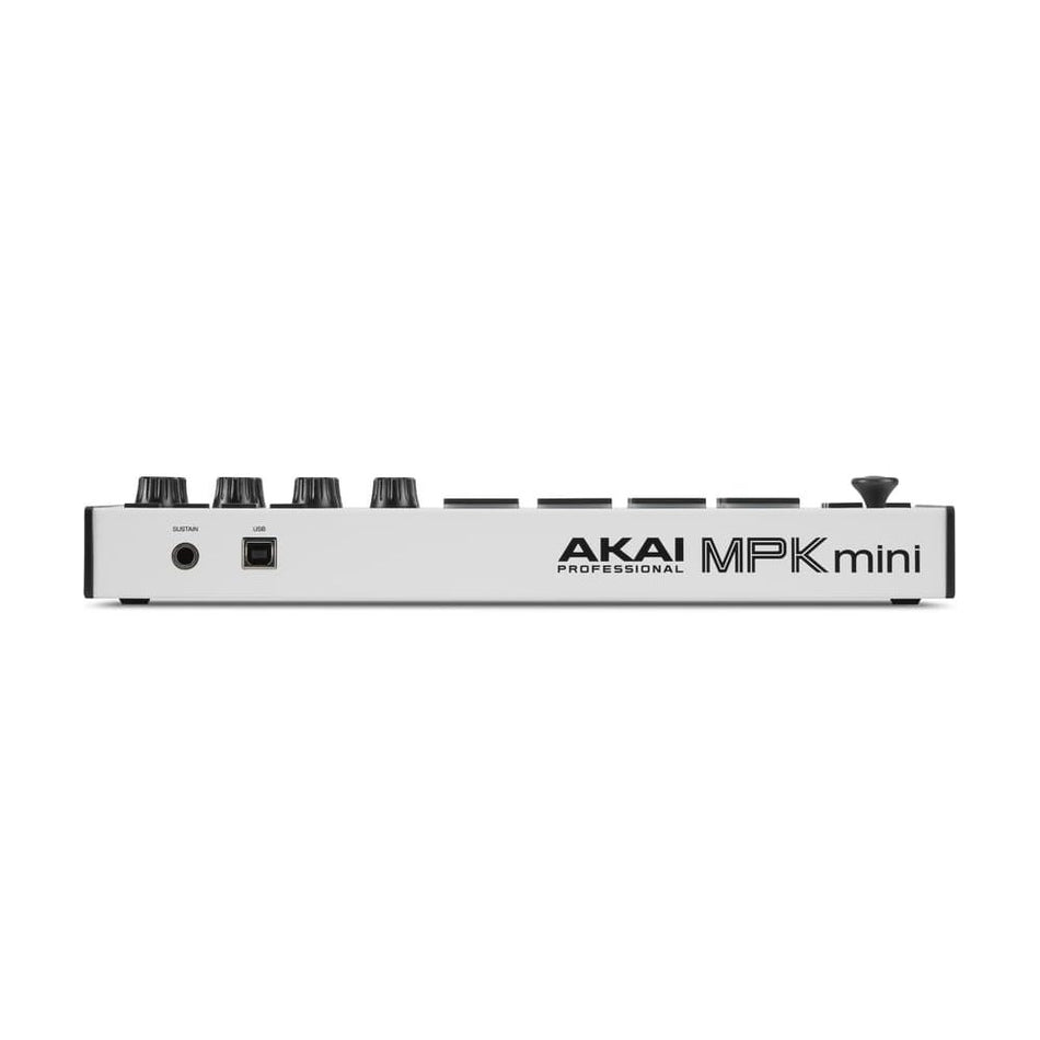 AKAI Professional MPK MINI MK3 - Controlador MIDI compacto en blanco - Tempo Shop