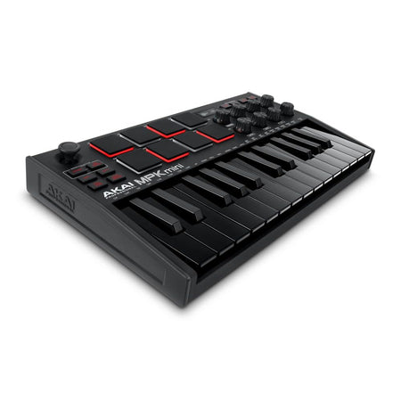 AKAI Professional MPK MINI MK3 - Minicontrolador MIDI compacto (Black Edition) - Tempo Shop