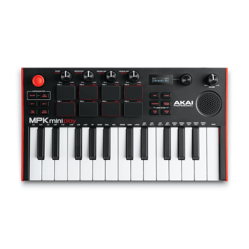 AKAI Professional MPK MINI PLAY MK3 - Minicontrolador MIDI USB con altavoz integrado - Tempo Shop