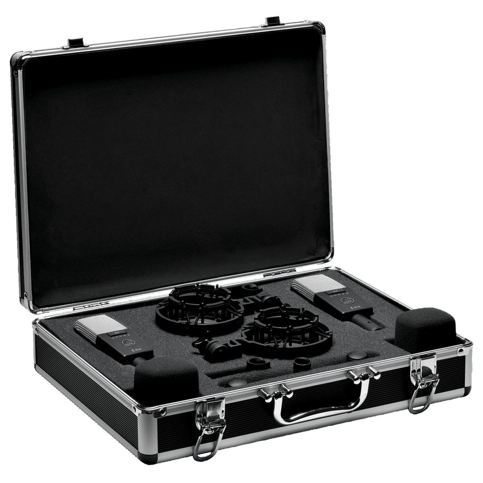 AKG C414 XLS/ST - Pareja estéreo de micrófonos de condensador multipatrón (calibrados de fábrica)