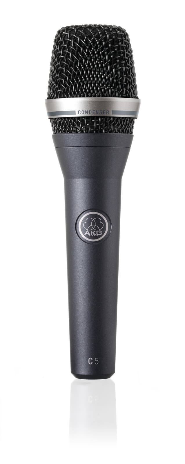 AKG C5 - Micrófono vocal de condensador cardioide para escenario (65 Hz–20 kHz, incluye PB1000, pinza y funda)