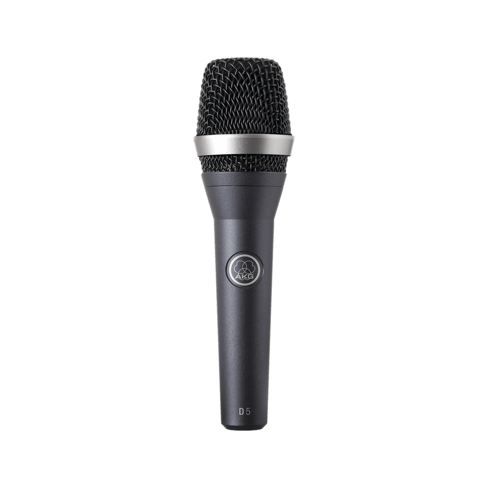 AKG D5 - Micrófono dinámico vocal supercardioide con diafragma Varimotion y suspensión antirruido