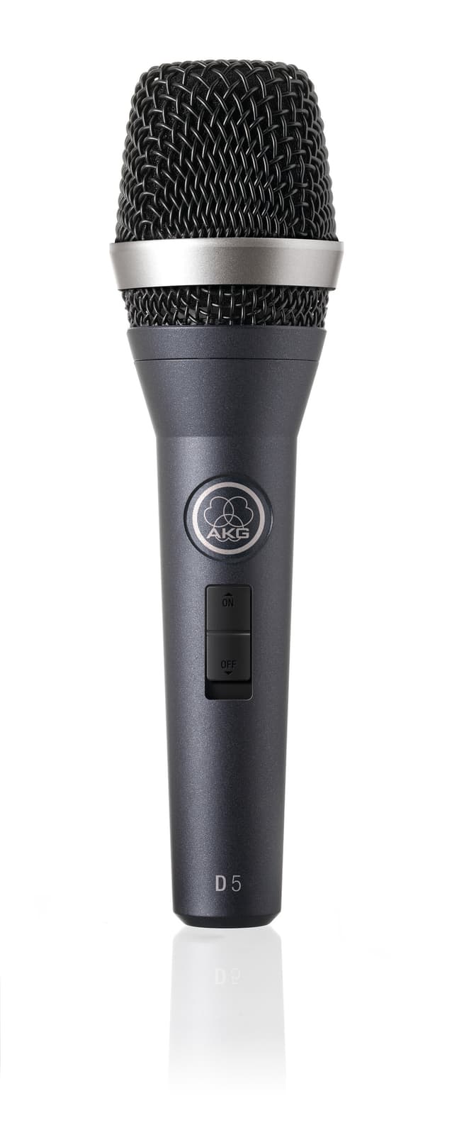 AKG D5 S - Micrófono dinámico vocal supercardioide con interruptor on/off y cápsula suspendida