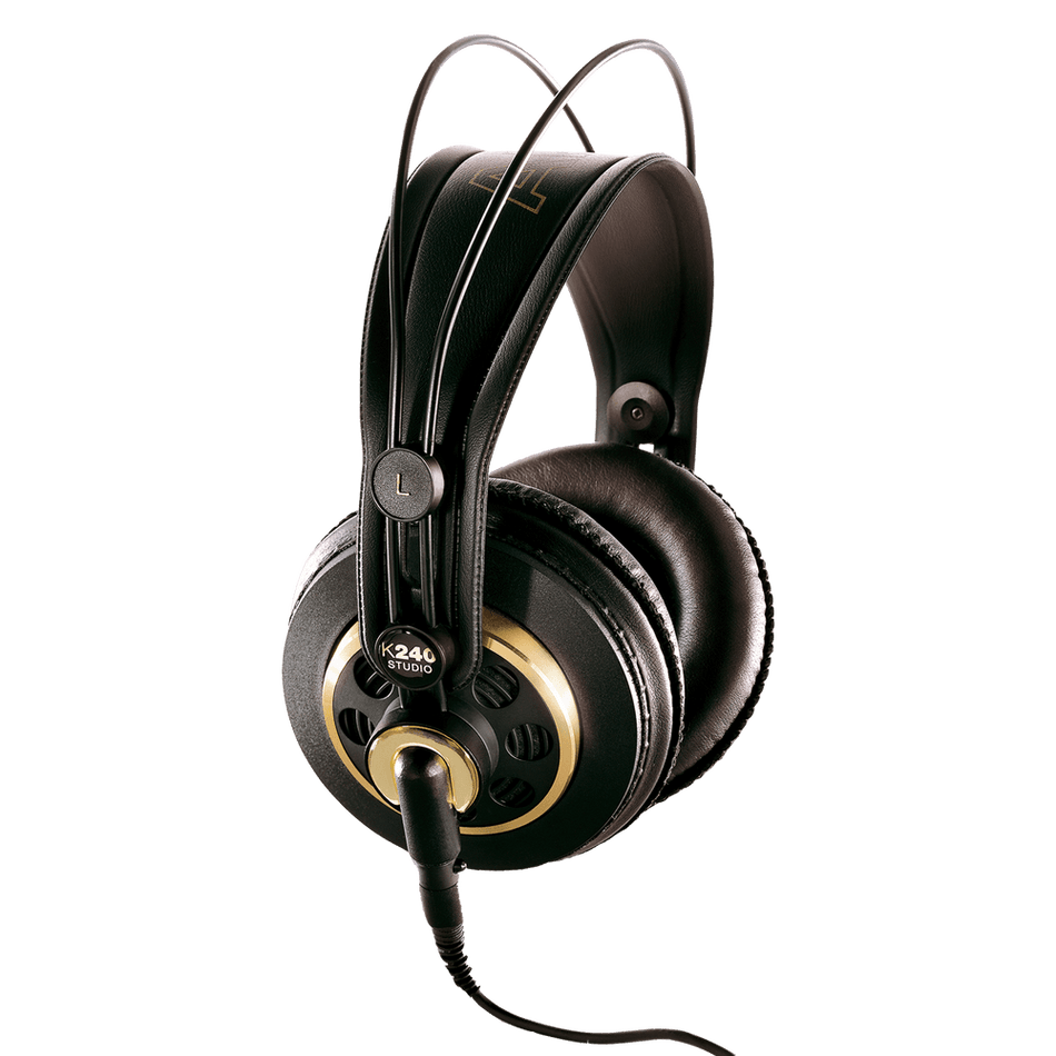 AKG K240 Studio - Auriculares semiabiertos circumaurales con transductores XXL Varimotion y cable mini-XLR desmontable