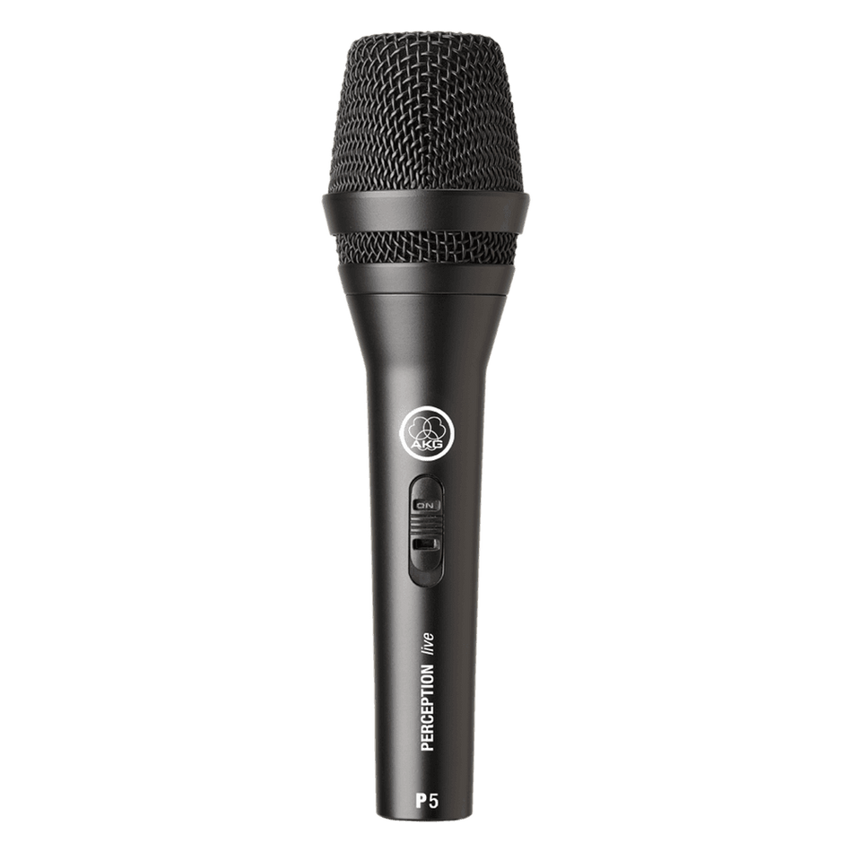 AKG P5S - Micrófono dinámico vocal supercardioide con interruptor on/off y cuerpo metálico