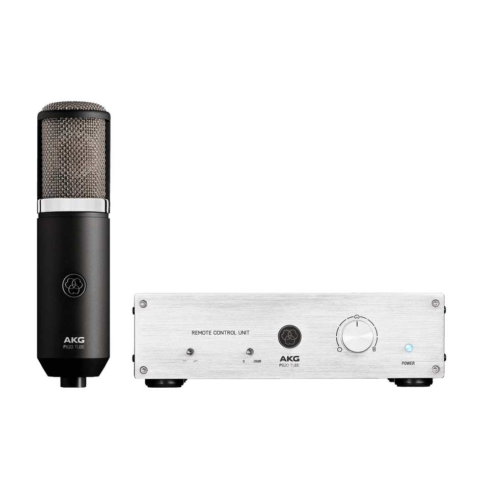 AKG P820 TUBE - Micrófono de válvulas multipatrón de gran diafragma (1”) con unidad de control remoto