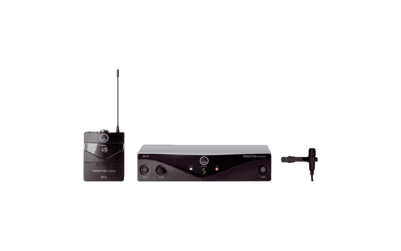 AKG PW45PRESBDC2 - Presenter Band C2 UHF Wireless System with Beltpack, Lavalier Microphone, and Receiver