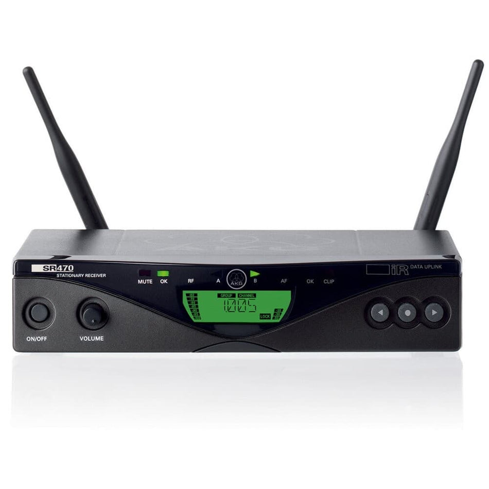 AKG SR470 BD7 - Receptor UHF de diversidad espacial para sistemas WMS470 (500,1–530,5 MHz)