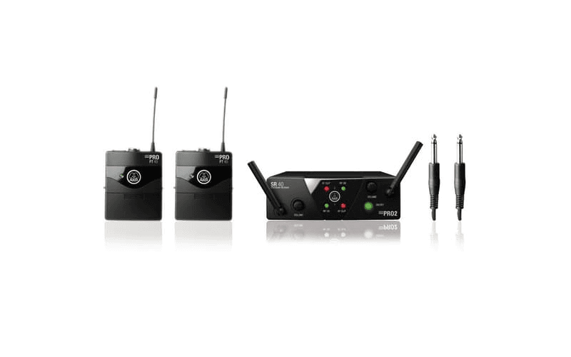 AKG WMS40M2INSTBDUS25A-C - US25A/C Instrumental Band UHF Wireless System with 2 Beltpacks and Receiver