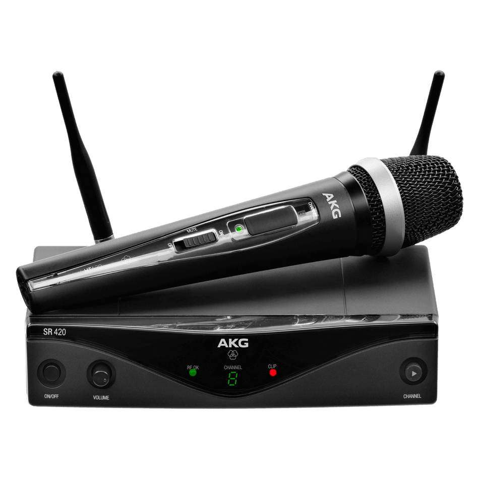 AKG WMS420VOCALSETBDA - Sistema inalámbrico UHF Vocal Band A con micrófono D5 y receptor SR420
