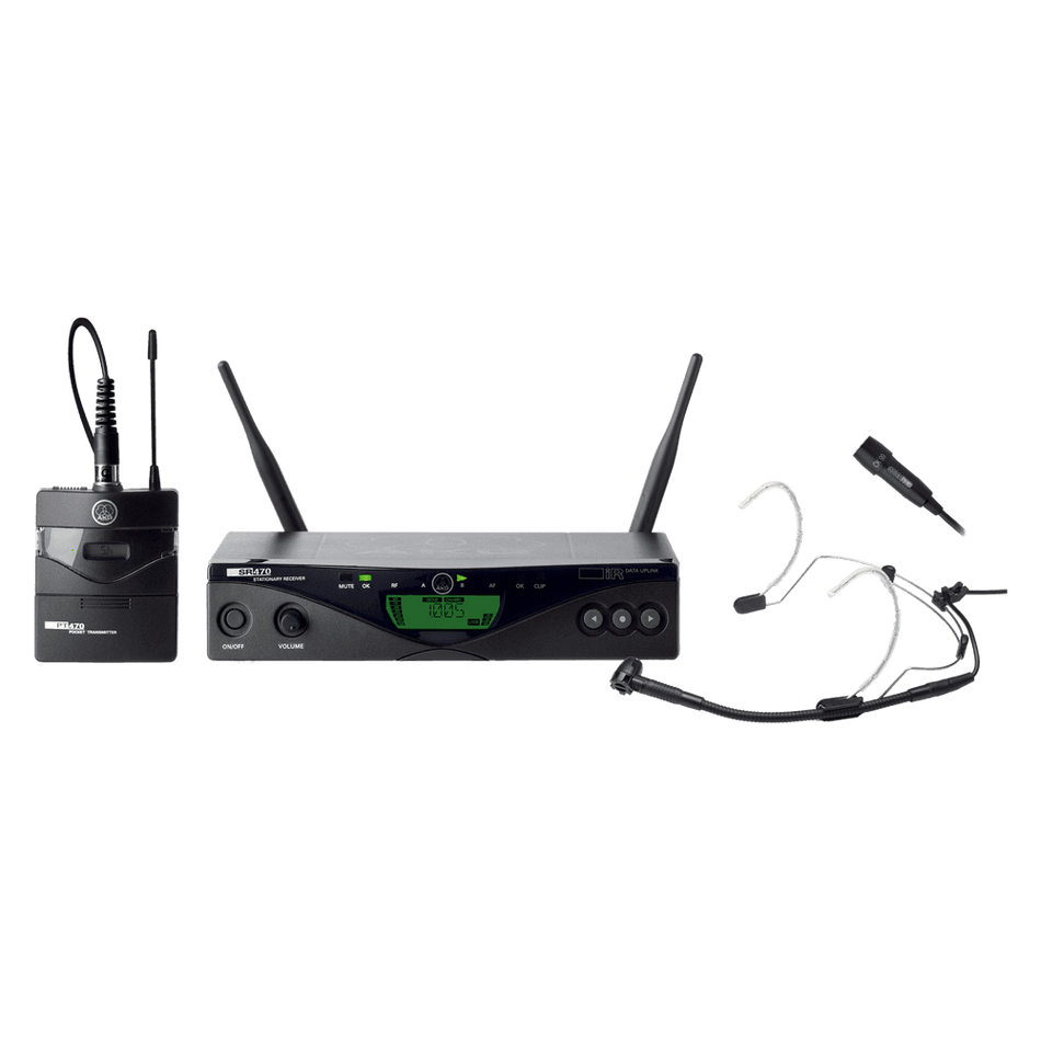 AKG WMS470PRESSETBD9 - Presenter Band 9 UHF Wireless System with Beltpack, Lavalier Microphone, and Receiver