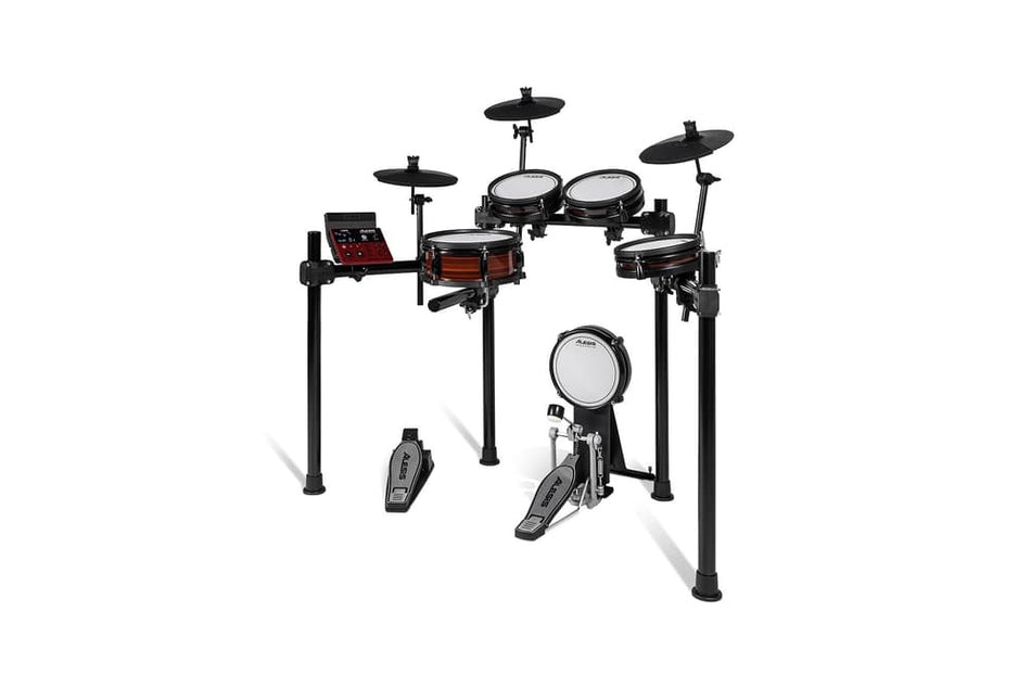 Alesis NITRO PRO KIT – Batería electrónica de 8 piezas con parches de malla y módulo Nitro Pro (52 kits, Bluetooth, USB-MIDI)