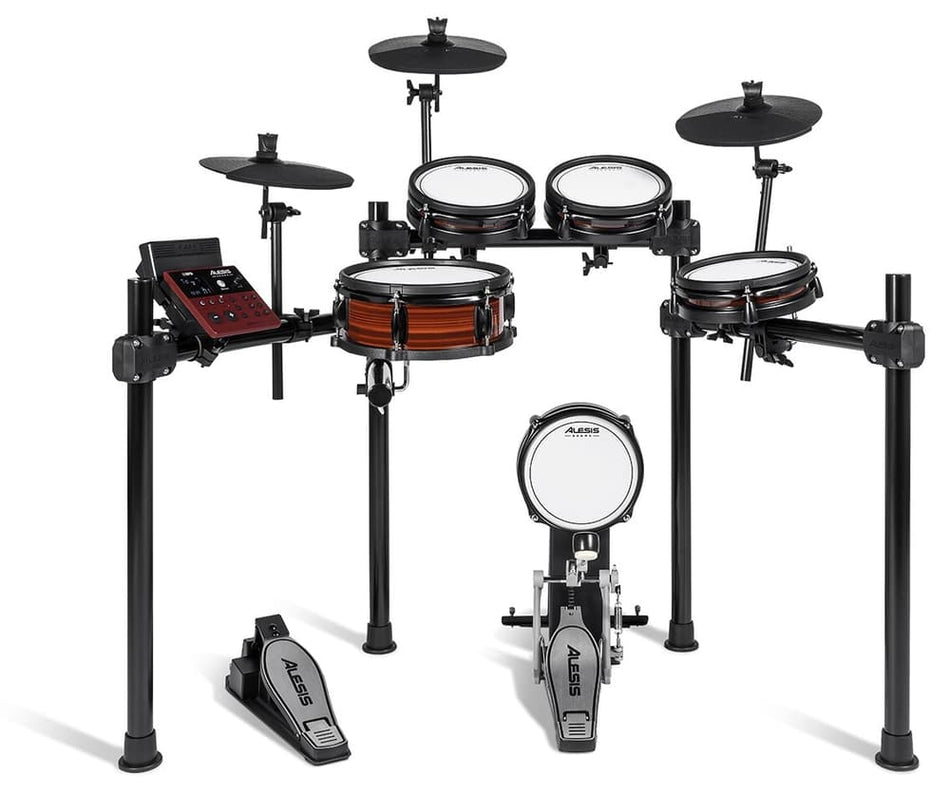 Alesis NITRO PRO KIT – Batería electrónica de 8 piezas con parches de malla y módulo Nitro Pro (52 kits, Bluetooth, USB-MIDI)