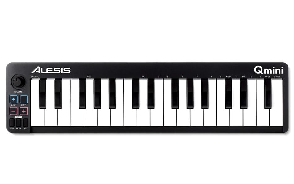 Alesis QMINI – Controlador USB-MIDI compacto de 32 mini teclas