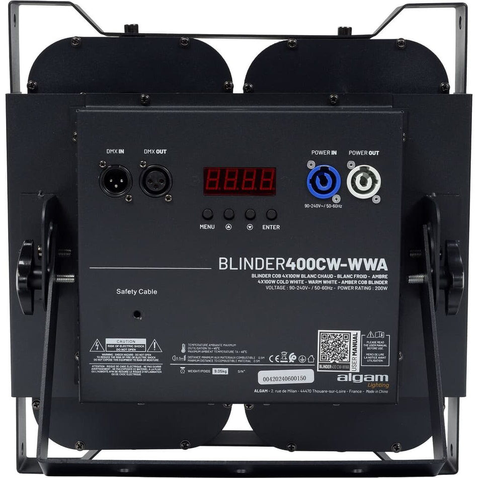 Algam BLINDER400CW-WWA – Blinder COB 4×100W Blanco Frío/Blanco Cálido/Ámbar - Tempo Shop