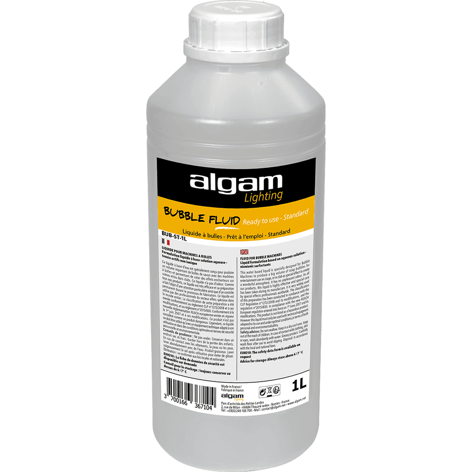 Algam BUB-ST-1L – Líquido standard para máquinas de burbujas, 1 L - Tempo Shop