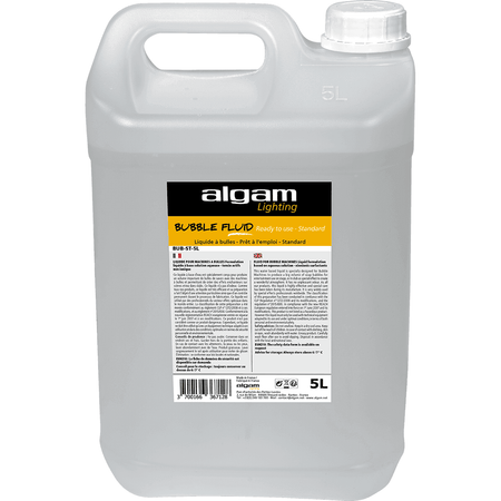 Algam BUB-ST-5L – Líquido estándar para máquinas de burbujas, 5 L - Tempo Shop