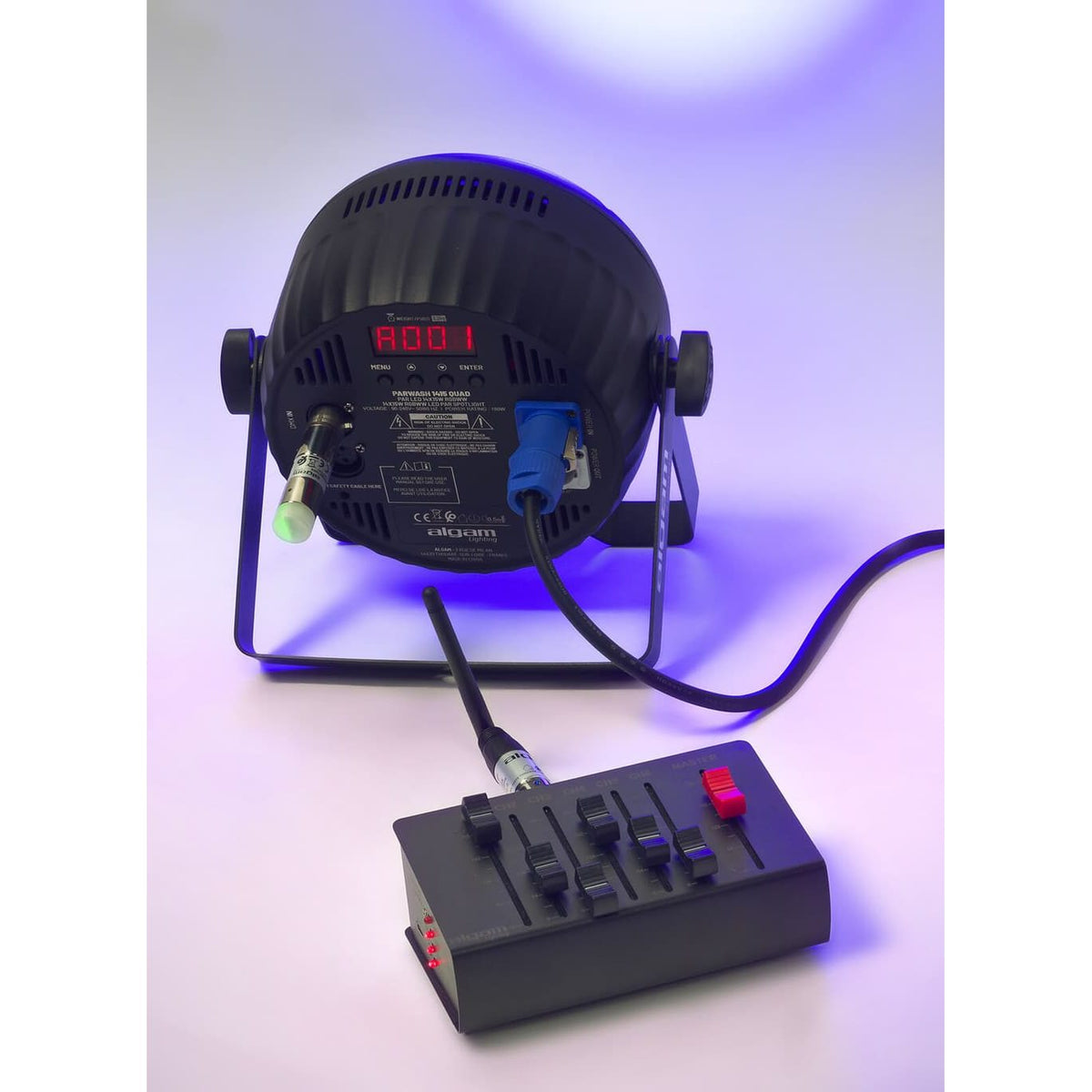 Algam DMX-WRB – Receptor DMX inalámbrico hembra de 3 pines con batería - Tempo Shop