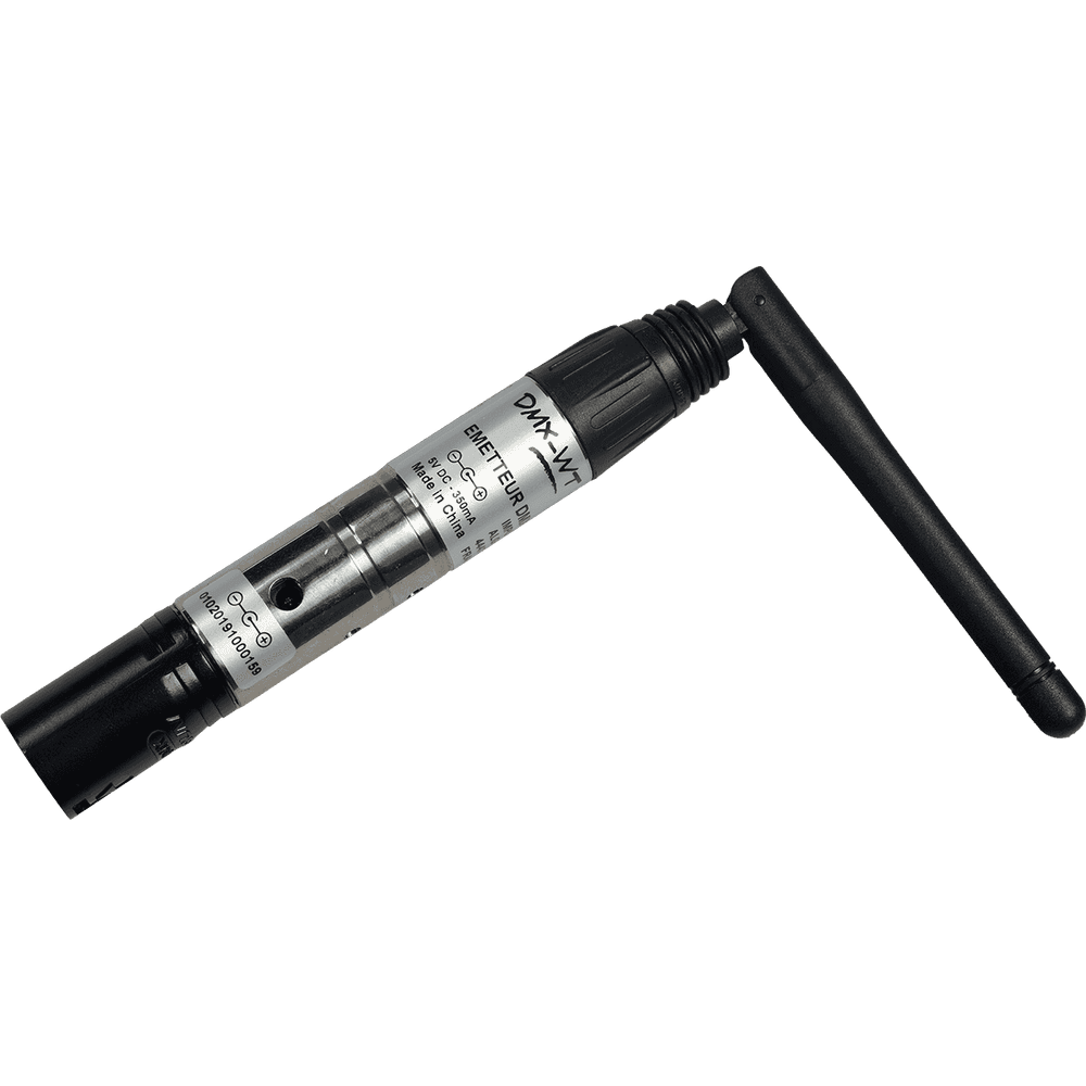 Algam DMX-WT – Emisor DMX inalámbrico macho 3 pines - Tempo Shop