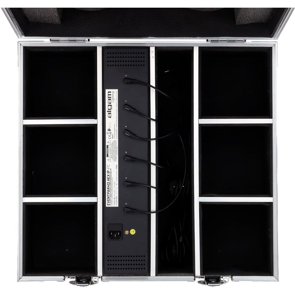 Algam EVENTPAR412-FC – Flight Case con carga para 6 Event Par 412 HEX IP - Tempo Shop