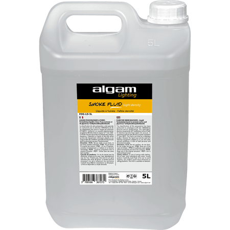 Algam FOG-LD-5L – Líquido de baja densidad para máquinas de humo, 5 L - Tempo Shop