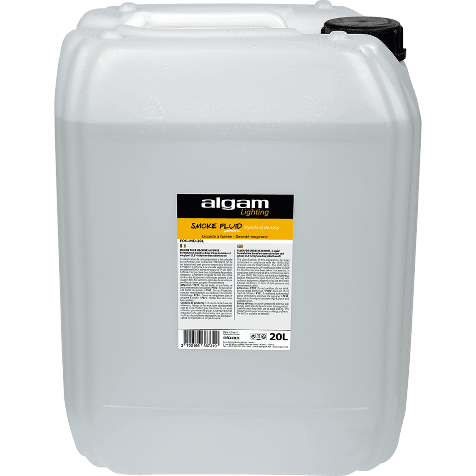 Algam FOG-MD-20L – Líquido media densidad para máquinas de humo, 20 L - Tempo Shop