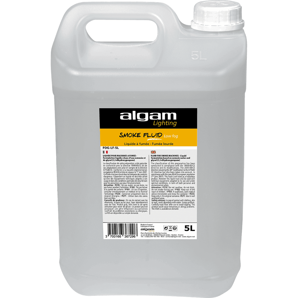 Algam FOGLF5L – Líquido de humo pesado “niebla baja”, 5 L - Tempo Shop