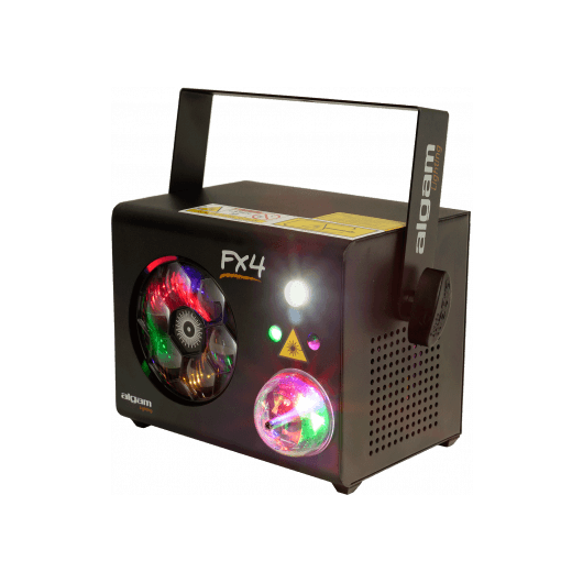 Algam FX4 – Proyector Combo 4-en-1: Gobo Wheel, Magic Ball, Strobe y Láser RG - Tempo Shop