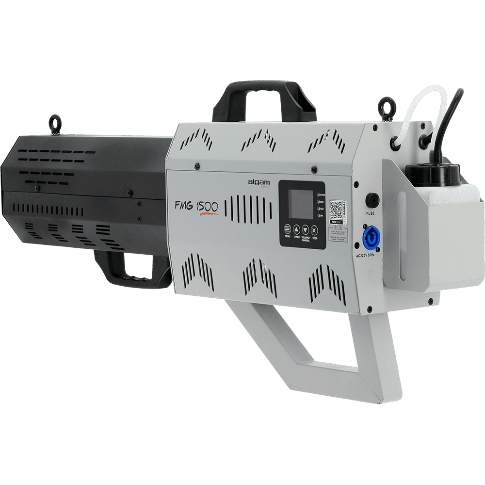 Algam Lighting FMG 1500 - Máquina de Humo Portátil Tipo Cañón 1500W con LEDs RGBA - Tempo Shop