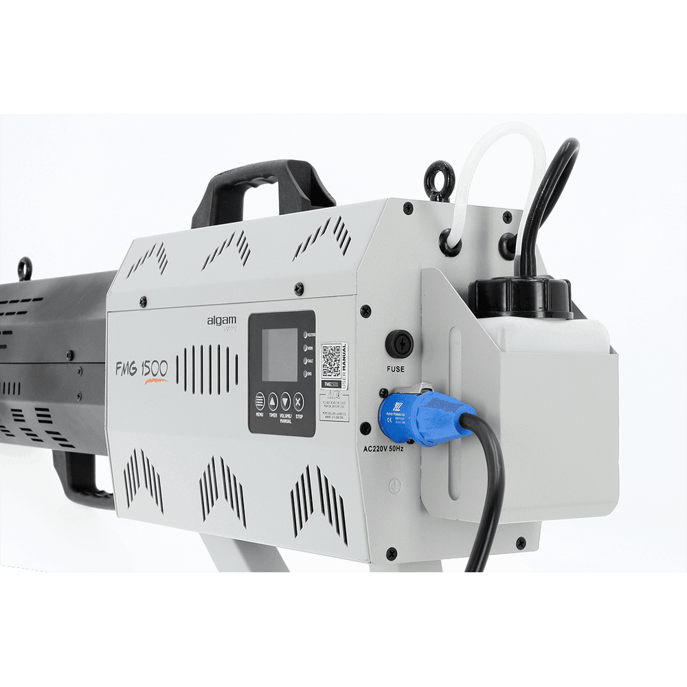 Algam Lighting FMG 1500 - Máquina de Humo Portátil Tipo Cañón 1500W con LEDs RGBA - Tempo Shop