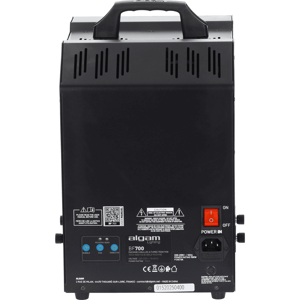 Algam Lighting LALBF700 Bubble Fog - Máquina Híbrida de Burbujas y Humo 700W - Tempo Shop