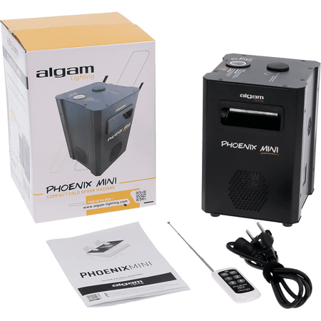 Algam Lighting LALPHOENIX-MINI - Máquina de efectos de chispa fría compacta de 450W - Tempo Shop