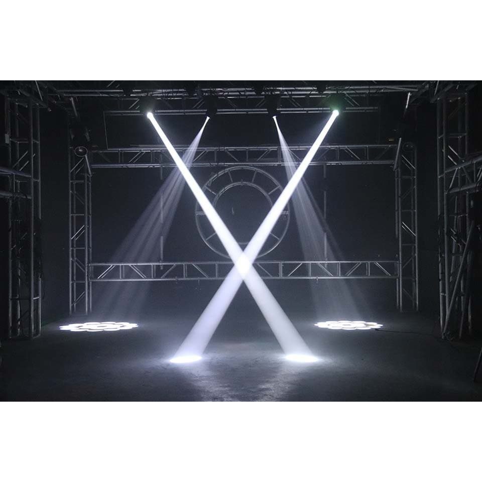 Algam MB80 - Cabeza móvil Beam LED blanco de 80W (efectos de color, arco iris y estroboscópico) - Tempo Shop